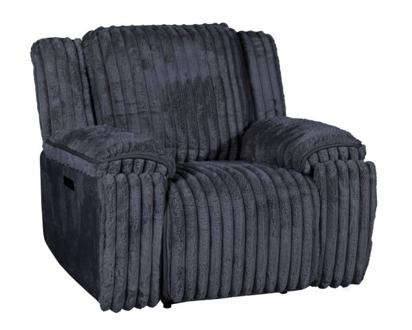 70718 Presley charcoal Ultra Soft Power Living Room Set - Image 2