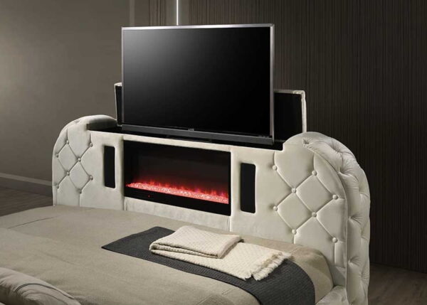 Generation Valentina "Cream Queen" Platform Upholstered Bed with storage - Image 2